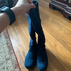 Long Boot in Dark Blueish Color Size 5